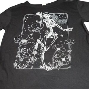 Casual Tarot Card 100% Cotton Black Death SkeletonTop Shirt Size Medium  Gothic‎
